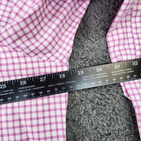 Polo Ralph Lauren Shirt Mens 2XL Pink Check Long Sleeve Button Down Classic - Picture 4 of 7